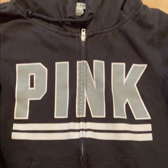 Victoria’s Secret Pink zipper Sweatshirt Sz S - Picture 2 of 9
